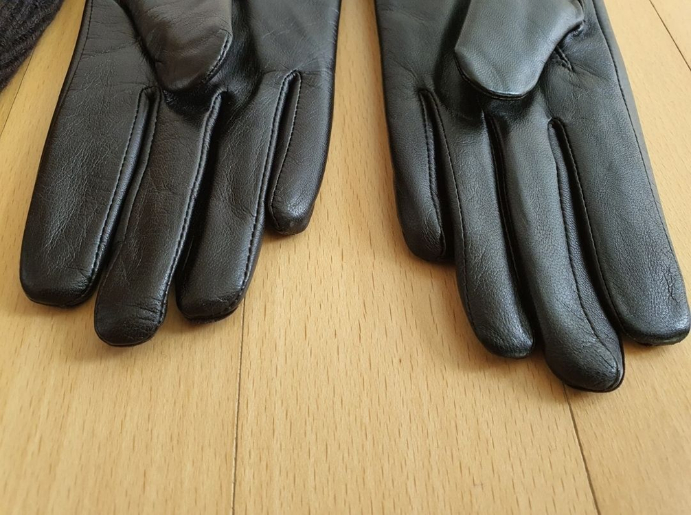 델레쿠니 양가죽 여성장갑+워머--3