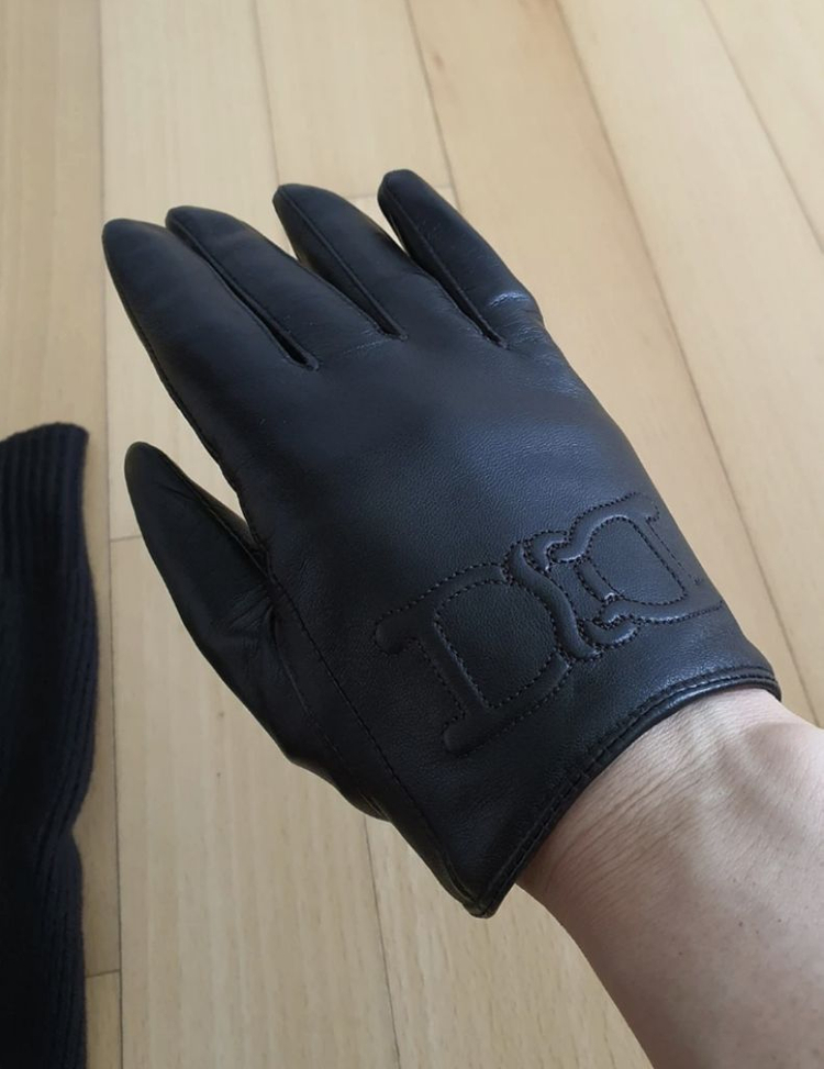 델레쿠니 양가죽 여성장갑+워머--4