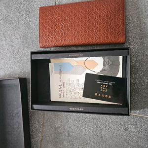 Lee Geon Maan 이건만 남성 장지갑 브라운