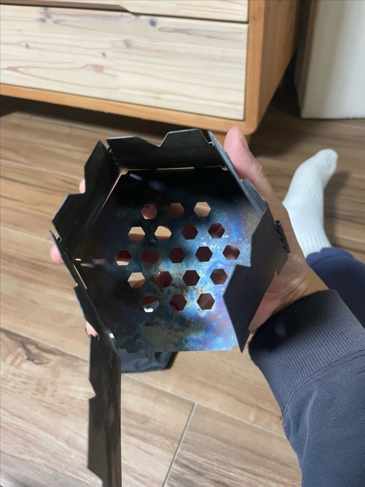 바르고(vargo) 헥사곤 티타늄 우드 스토브 이미지