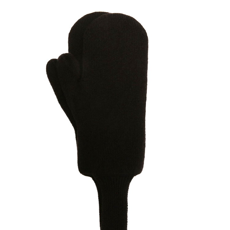 새상품 보테가베네타 울 캐시미어 장갑 넥워머 장갑 다크 브라운 컬러--1