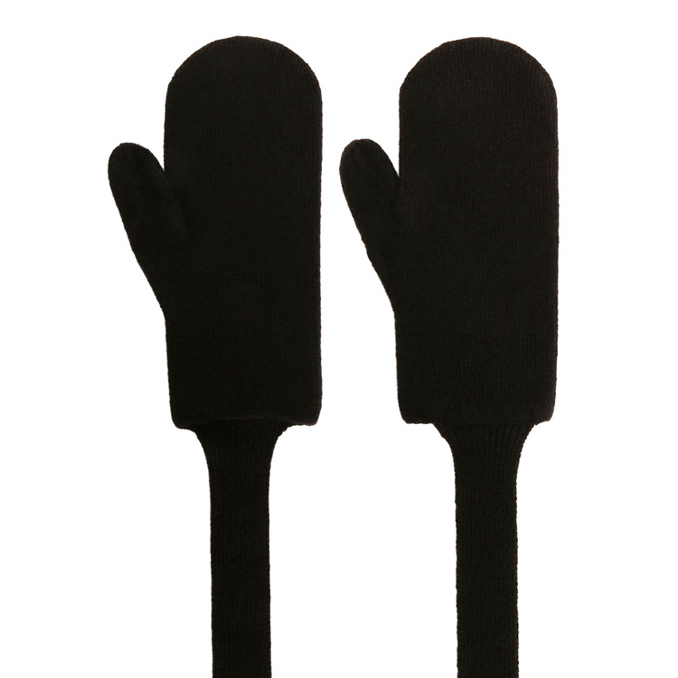 새상품 보테가베네타 울 캐시미어 장갑 넥워머 장갑 다크 브라운 컬러--2