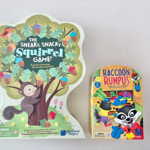 가베가족 보드게임(너구리옷입히기, 도토리모으기 게임)