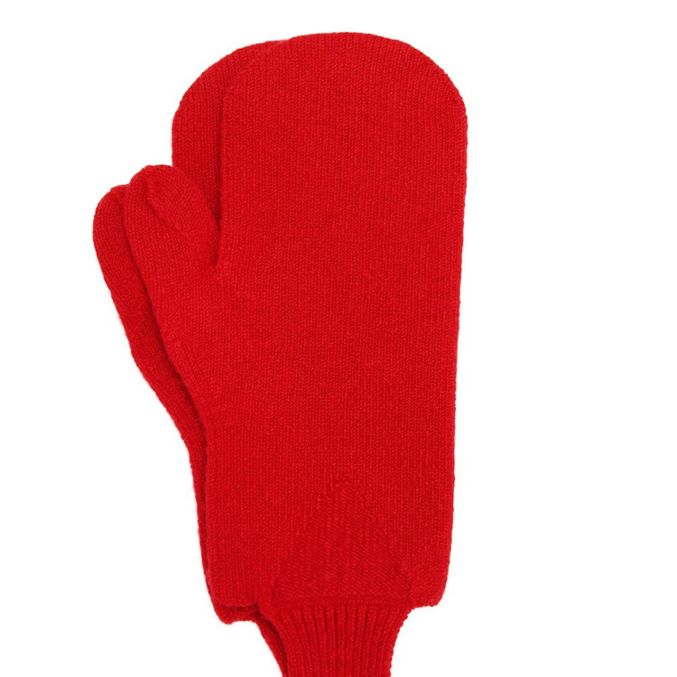 새상품 보테가베네타 울 캐시미어 장갑 넥워머 장갑 레드 컬러--1