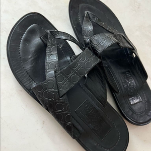 남자 페레가모 가죽 샌들 7.5