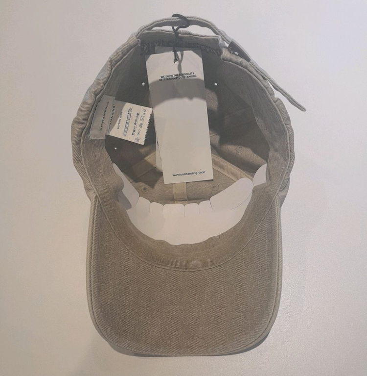(새상품) 아웃스탠딩 워싱 볼캡 (베이지) 이미지