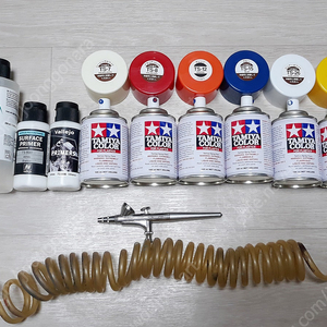 바예호 아크릴 서페이서+에어브러시 신너+타미야캔스프레이+Rich Pen 에어브러쉬 일괄판매 이미지