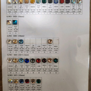 정품 스와로브스키 &V컷 &명품파츠 (네일/새상품)