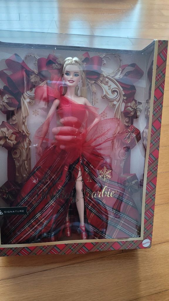 2024 홀리데이 바비 인형 시그니처 바비 크리스마스 선물--1