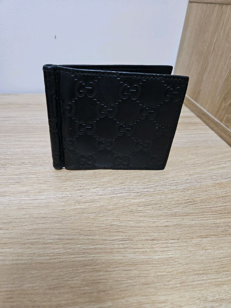 구찌 GG 패턴 남성 머니클립 지갑 이미지
