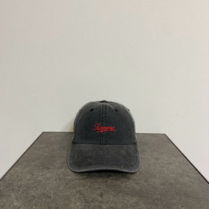 (OS) 슈프림 6패널 볼캡 모자 피그먼트 블랙