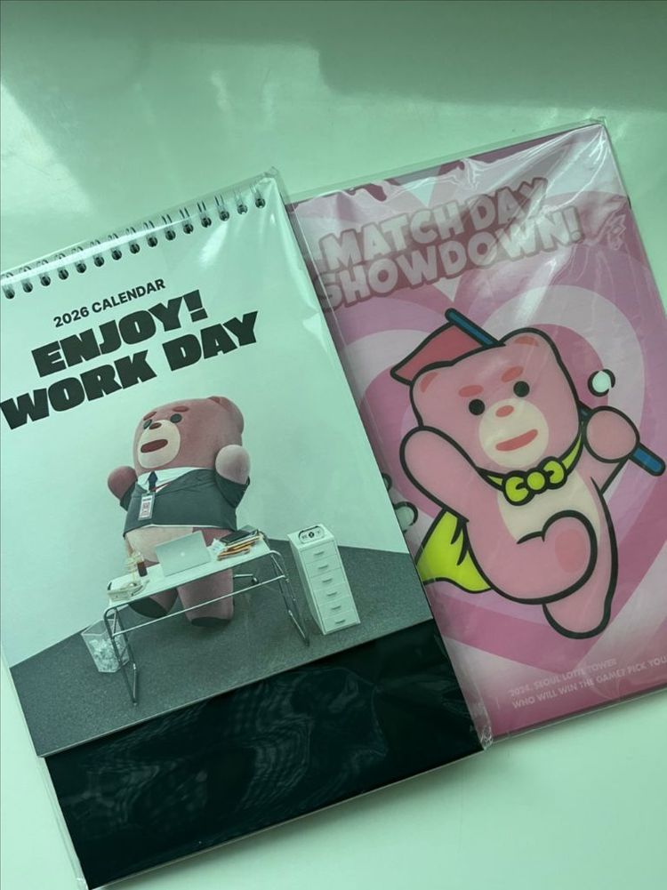 (새상품) 벨리곰 2026 달력 캘린더 & 노트 세트--1