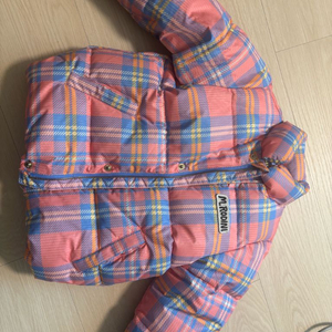 미니로디니 핑크 체크 푸퍼 패딩