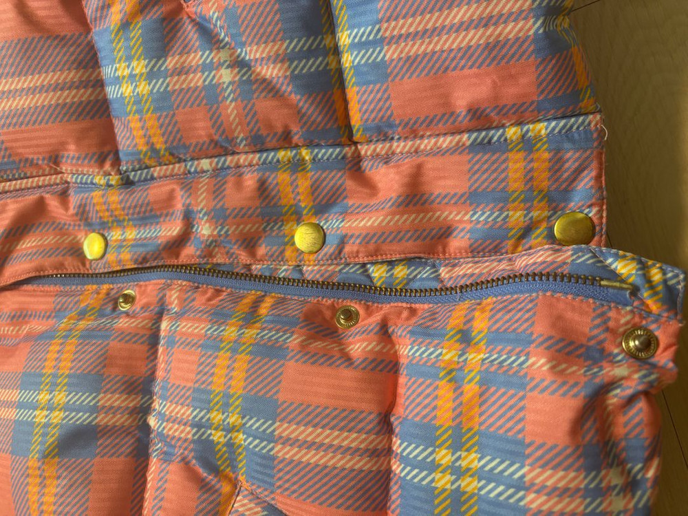 미니로디니 핑크 체크 푸퍼 패딩--2