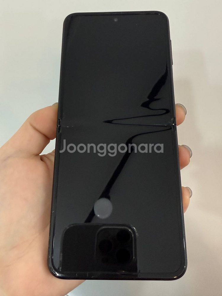 무잔상)갤럭시Z플립3 256GB 블랙/Y655--1