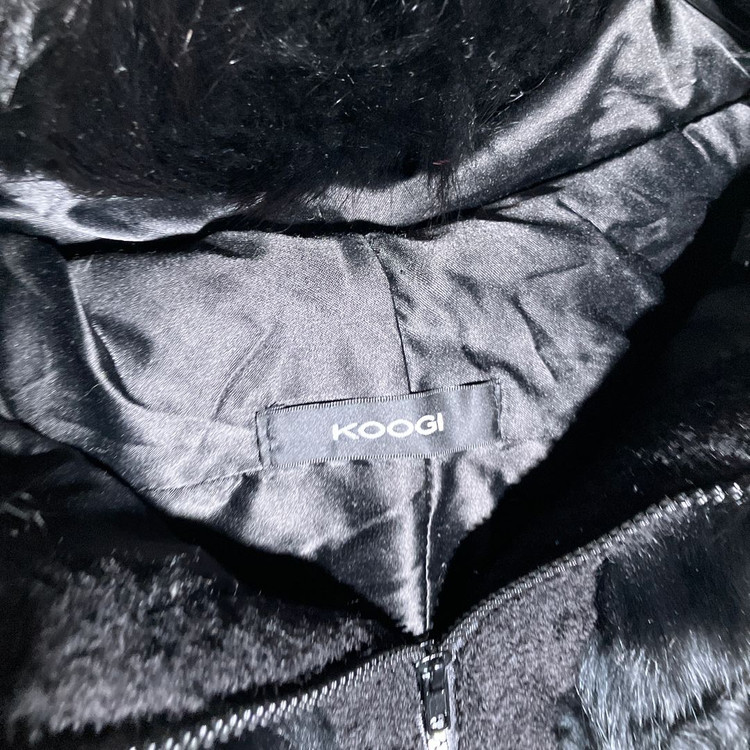 FREE)KOOGI 퍼 배색 후드 자켓--1