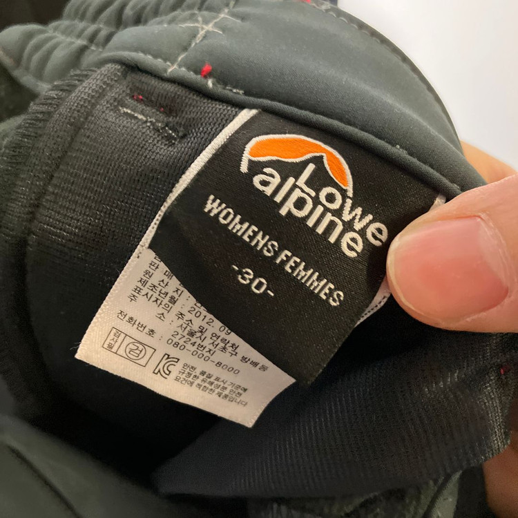30인치)로우알파인 여성 기모 등산바지 기능성바지--6