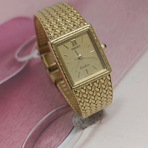 SEIKO 엑셀린 금장메쉬 여성용시계