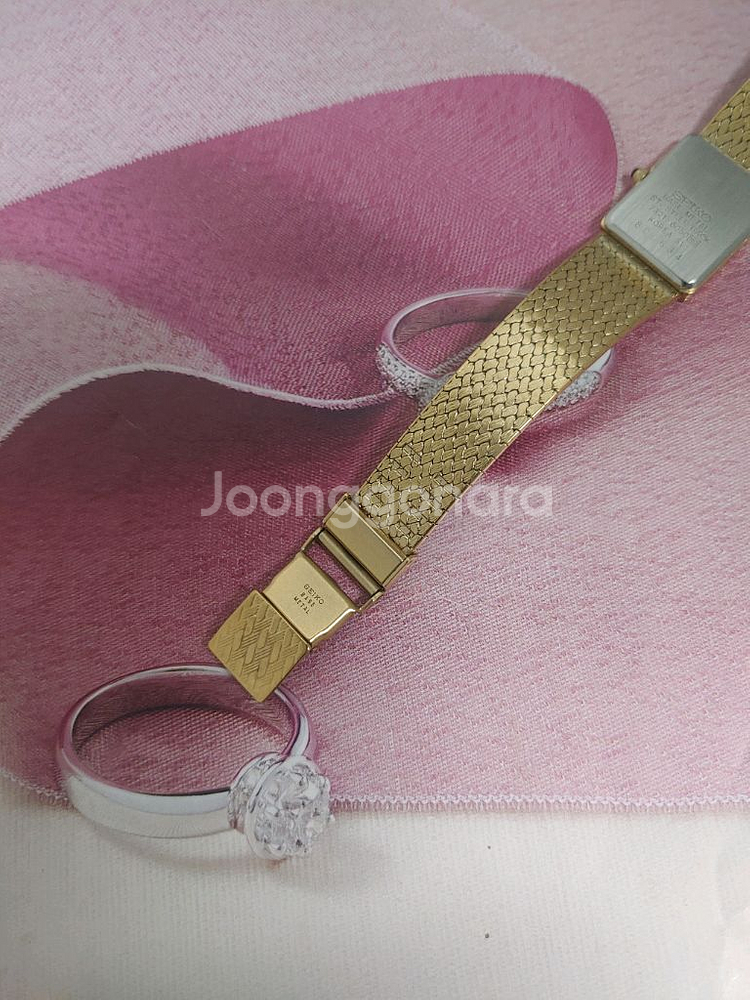 SEIKO 엑셀린 금장메쉬 여성용시계--2