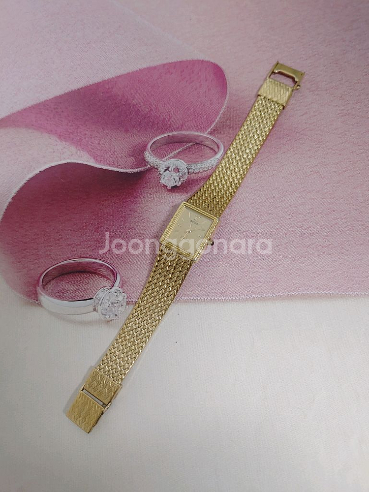 SEIKO 엑셀린 금장메쉬 여성용시계--5