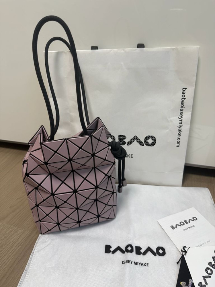 이세미야케 바오바오 링백 무광 핑크--4