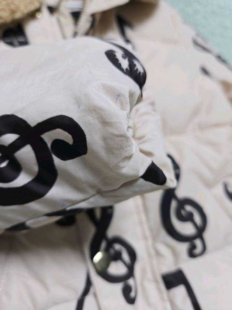 미니로디니 푸퍼 음표 패딩 104 110--1