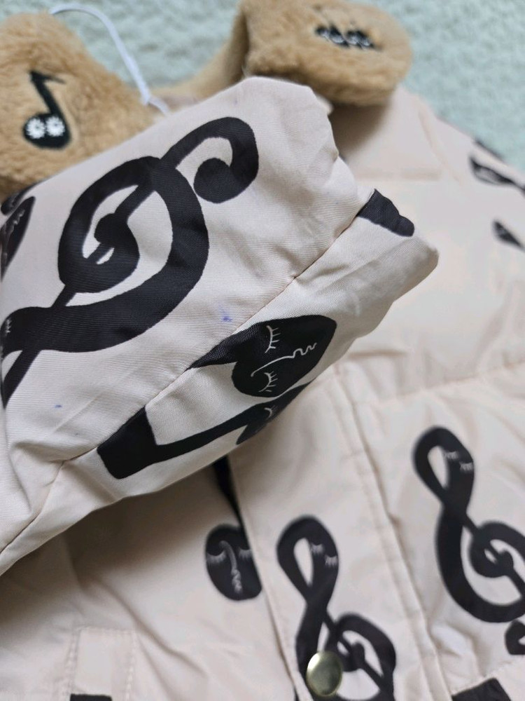 미니로디니 푸퍼 음표 패딩 104 110--2