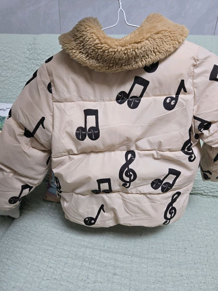 미니로디니 푸퍼 음표 패딩 104 110--6