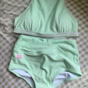 폴웨어 핫한 코지 하이 세트 M 라벤더/민트