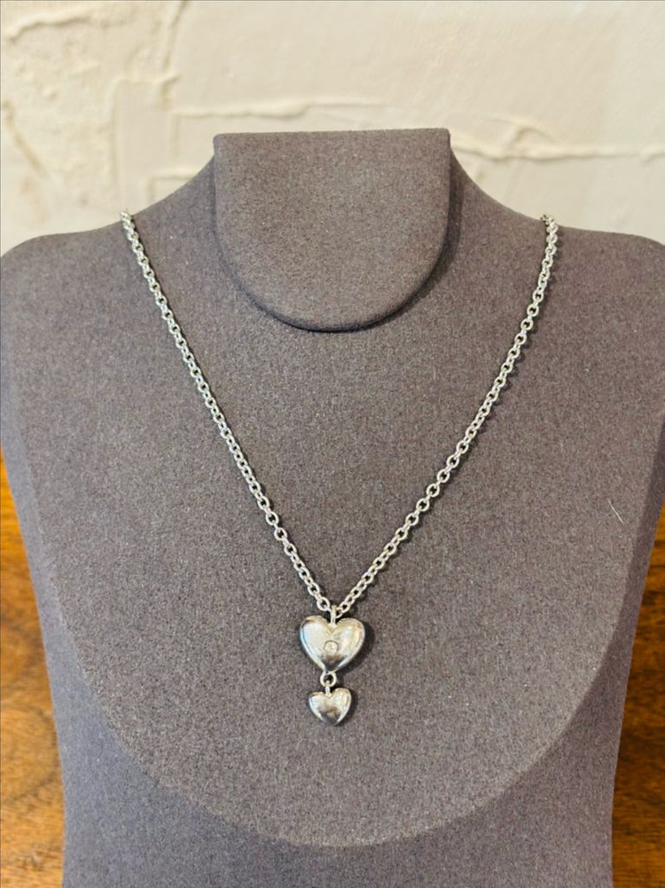 핫다이아몬드 925실버 빈티지 목걸이--0