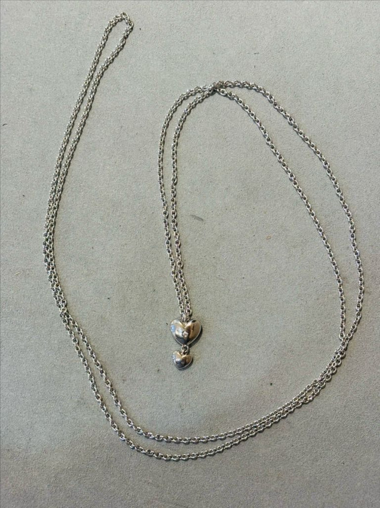 핫다이아몬드 925실버 빈티지 목걸이--1