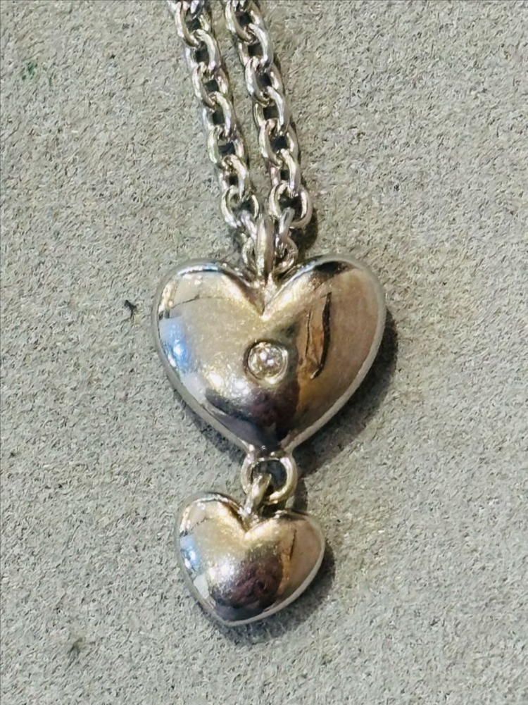 핫다이아몬드 925실버 빈티지 목걸이--2