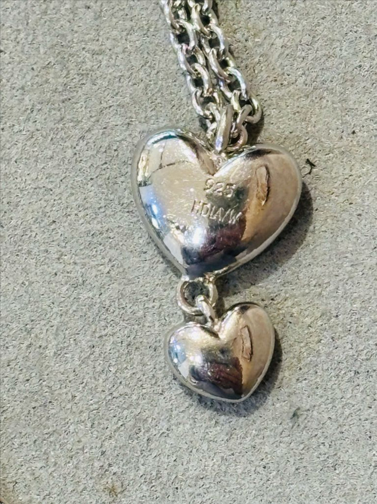 핫다이아몬드 925실버 빈티지 목걸이--3