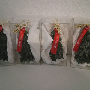 크리스마스 트리 향초 4개/방향용 오브제캔들