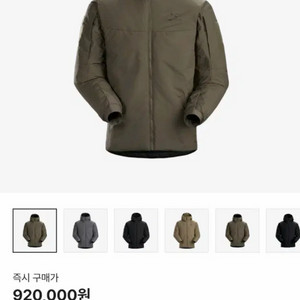 [구매] 아크테릭스 리프 콜드 WX 후디 LT 젠2 레인저그린 XS삽니다 이미지