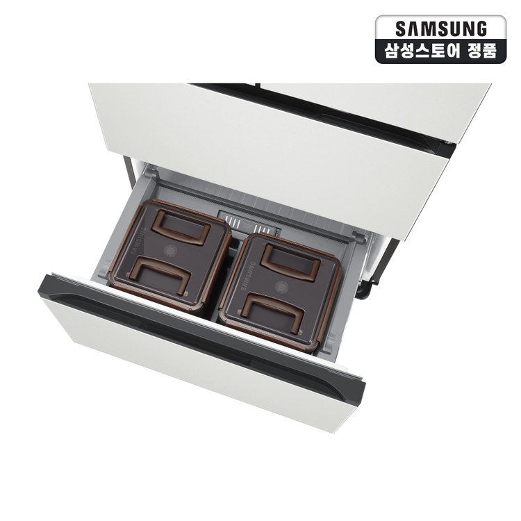 삼성비스포크 AI 김치플러스 4도어 키친핏 Max 418L RK80F42C2A 이미지