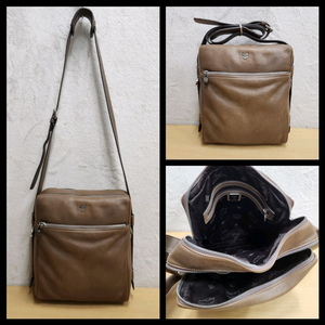 정품 엠씨엠 가방 남성 가죽 숄더백 크로스백 메신저백