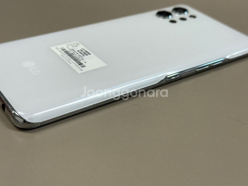 (8만원)LG Q92 화이트 128G 미파손 무잔상 SSS급 초깨끗 단말기 실사용 추천--5