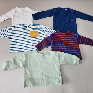 아기옷 유아옷 티셔츠 기본티 줄무늬티 스트라이프 90사이즈정도 돌아기