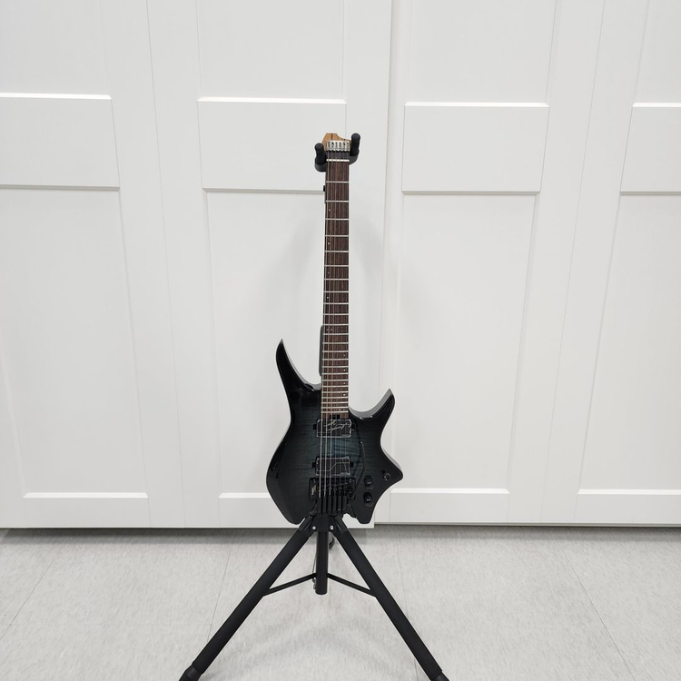 헥스 헤드리드 일렉기타 N700 트렌스 블루 버스트--1