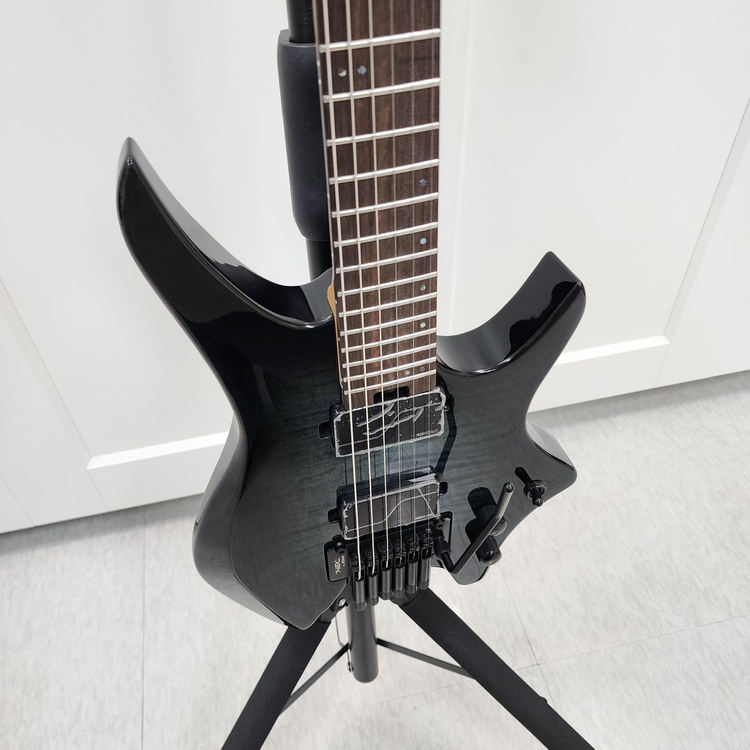 헥스 헤드리드 일렉기타 N700 트렌스 블루 버스트--5