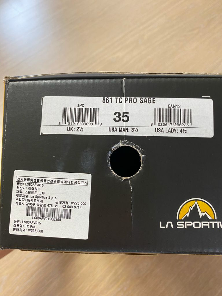 라스포르티바 TC 프로 암벽화 (새상품)--3