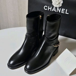 샤넬 체인 부츠