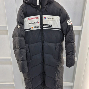 데상트 정품 스위스 아우디 스키패딩 오리털 롱패딩 사이즈90 실사이즈 95 팝니다