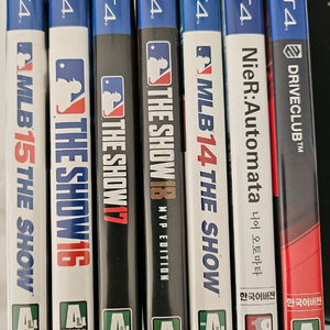 PS4 게임 MLB 더쇼 니어오토마타 드라이브클럽 일괄판매