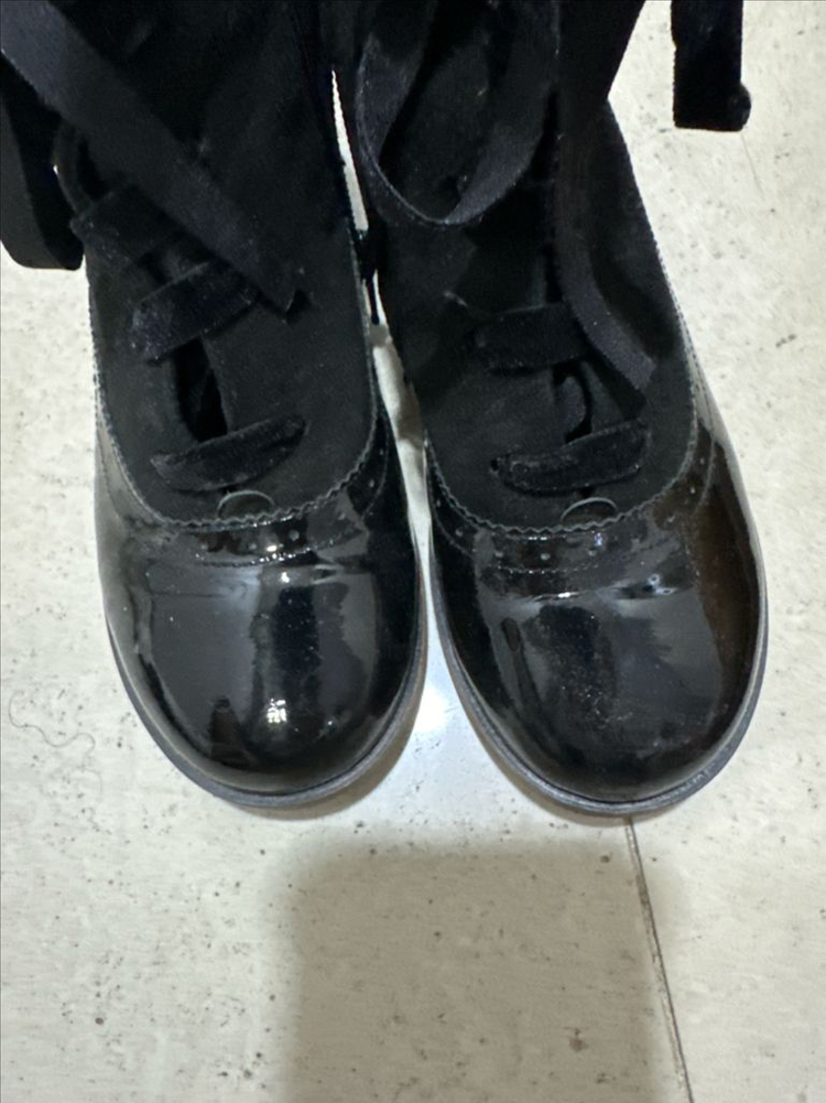 앙뉴 라릭스 블랙 크릭클 부츠 210사이즈 이미지