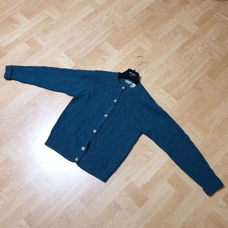L.L BEAN 엘엘빈 빈티지 보카시울 케이블니트 가디건 M--5