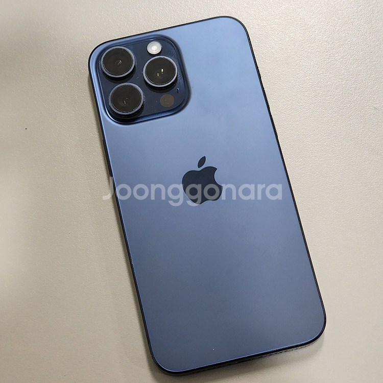 *102만* 물리듀얼심_ 아이폰 15프로맥스 256GB 블루 판매합니다--2