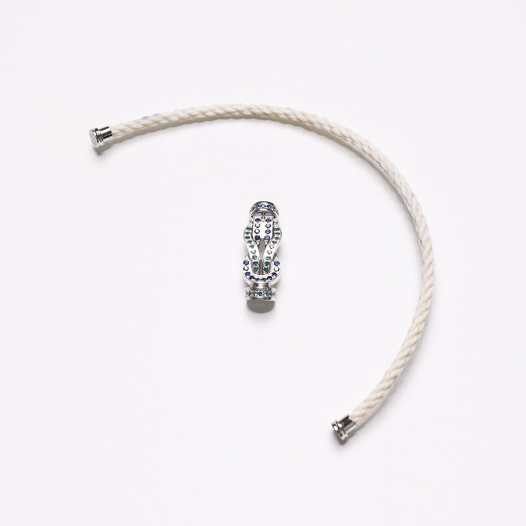 프레드 샹스 인피니 화이트골드 블루사파이어&토파즈 미디엄 풀파베 이미지