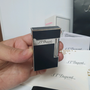 [풀세트] 듀퐁라이터 라인2 신형 ca16296 블랙 래커 팔라듐 백금 쌍불 듀퐁라이타